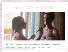 Tablet Screenshot of bridalmakeupbymeli.com
